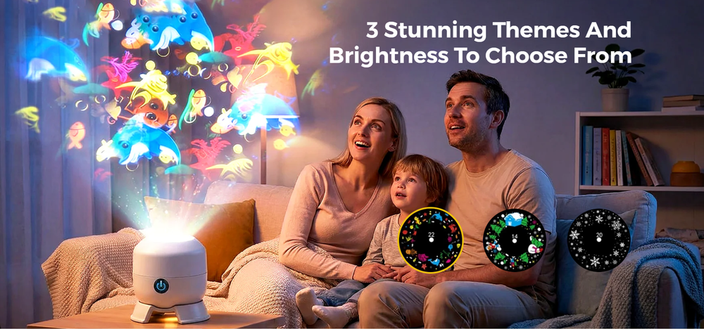 🥳 2026 HOT SALE | 50% OFF 🥳 Dynamic Rotating LED Projector Light 🌙✨