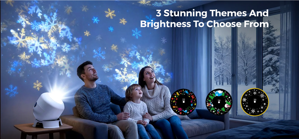 🥳 2026 HOT SALE | 50% OFF 🥳 Dynamic Rotating LED Projector Light 🌙✨