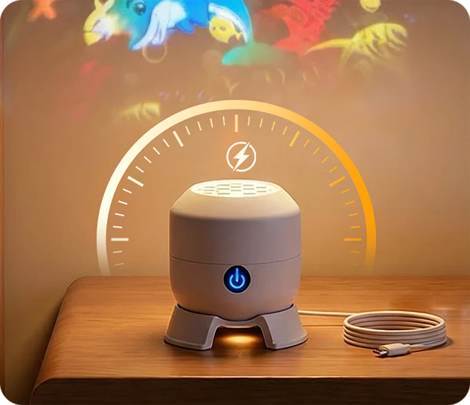 🥳 2026 HOT SALE | 50% OFF 🥳 Dynamic Rotating LED Projector Light 🌙✨